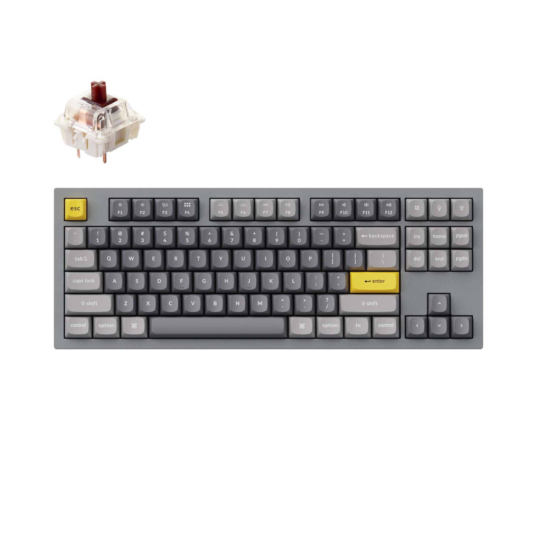 Benutzerdefinierte mechanische Tastatur Keychron Q3 QMK (US-ANSI-Layout)