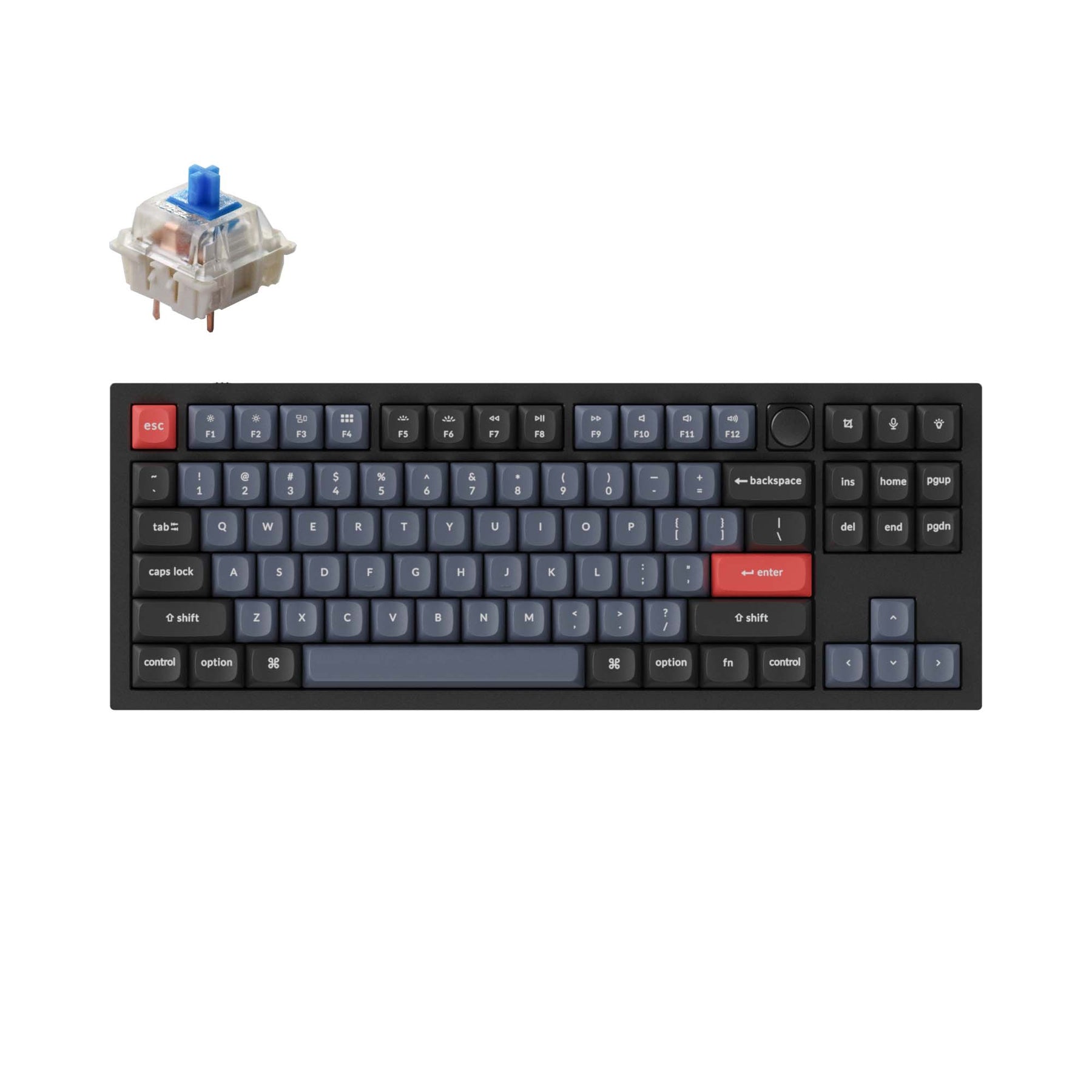 Benutzerdefinierte mechanische Tastatur Keychron Q3 QMK (US-ANSI-Layout)