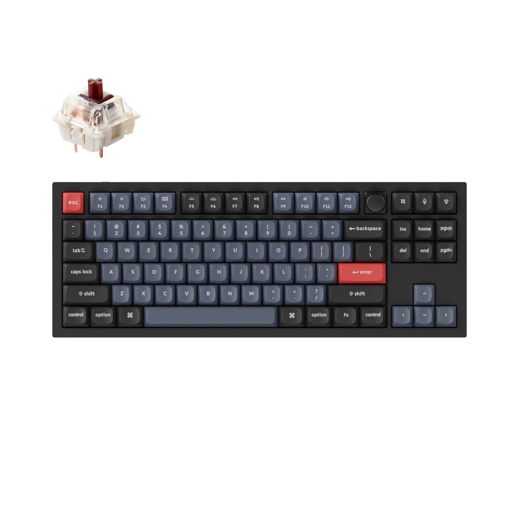 Benutzerdefinierte mechanische Tastatur Keychron Q3 QMK (US-ANSI-Layout)
