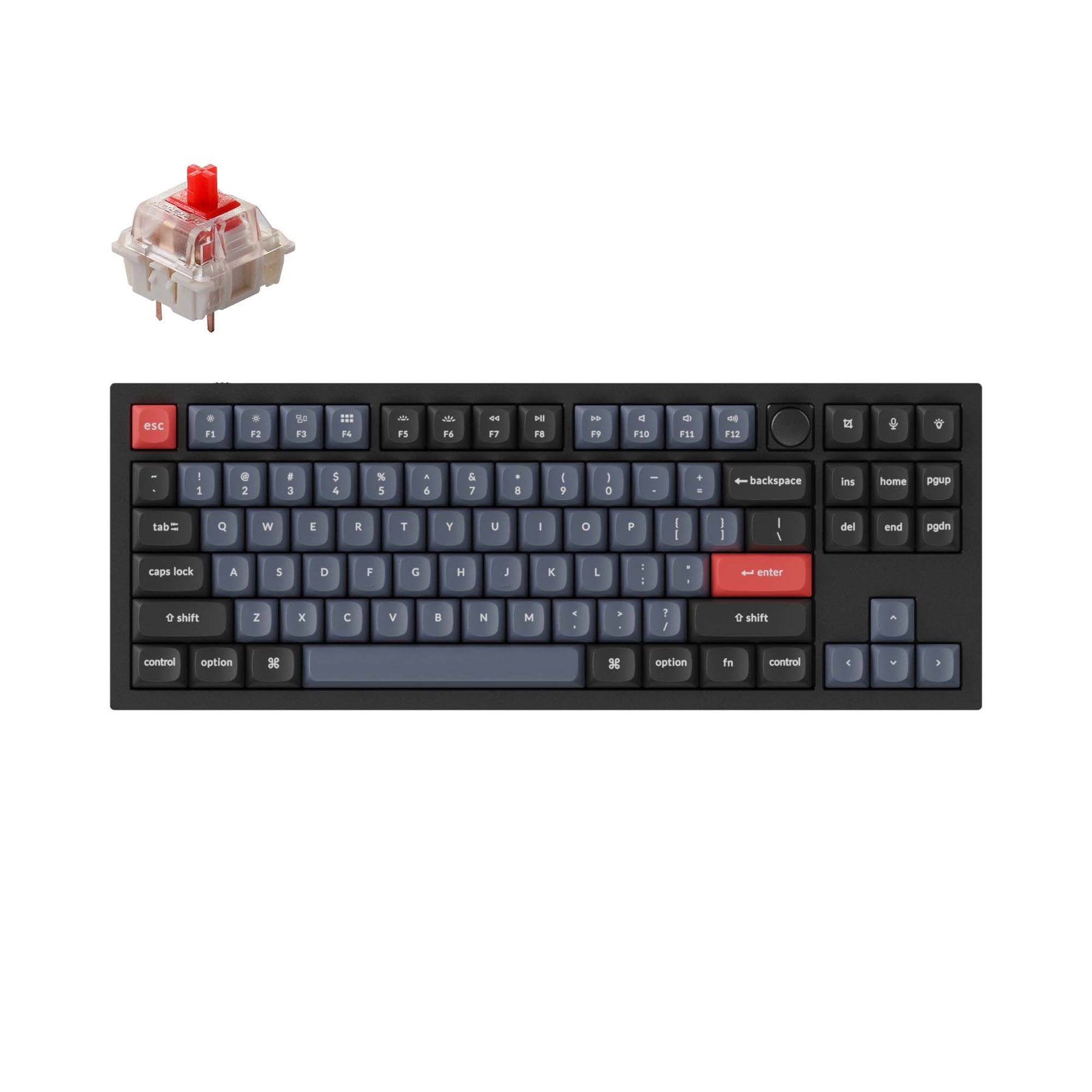 Benutzerdefinierte mechanische Tastatur Keychron Q3 QMK (US-ANSI-Layout)