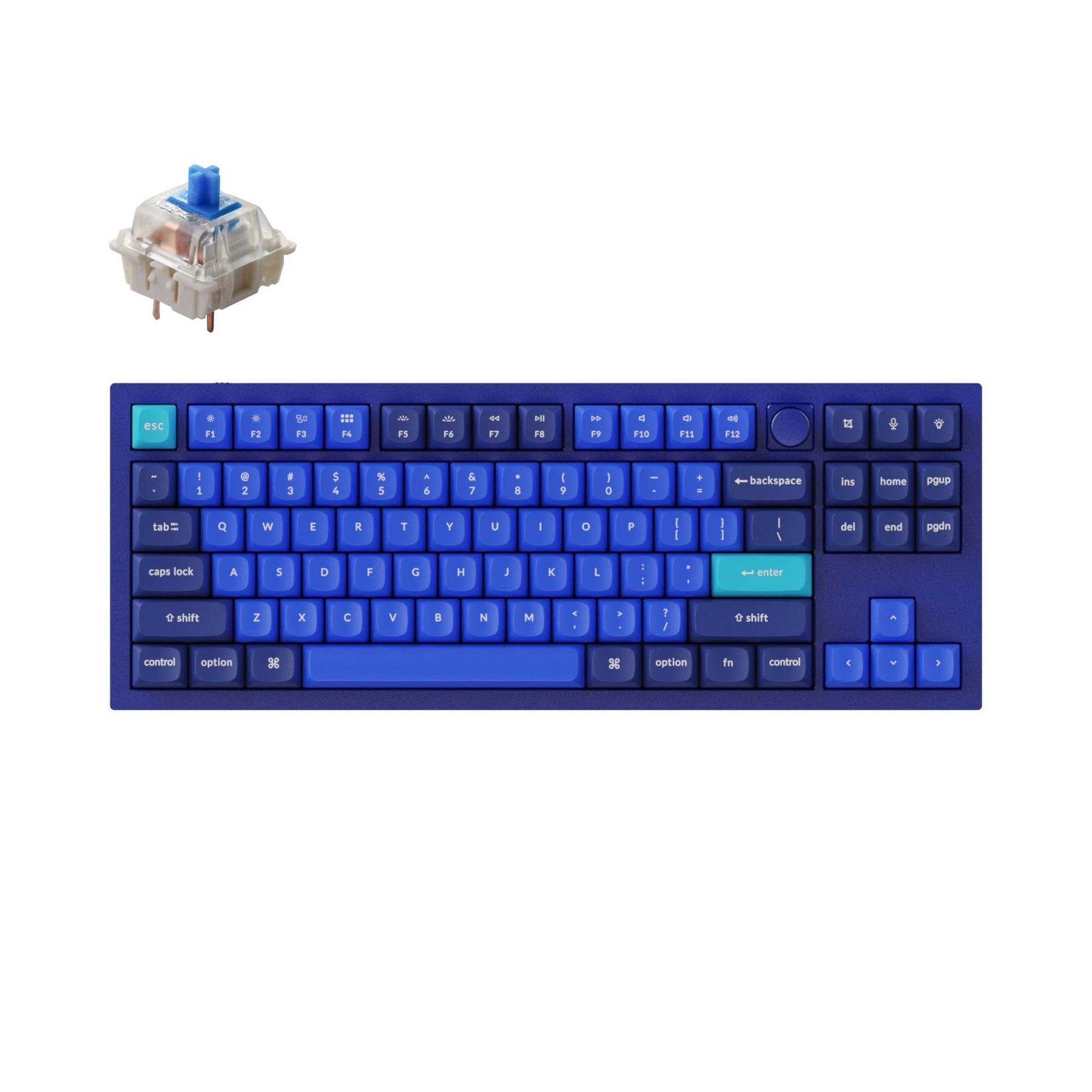 Benutzerdefinierte mechanische Tastatur Keychron Q3 QMK (US-ANSI-Layout)