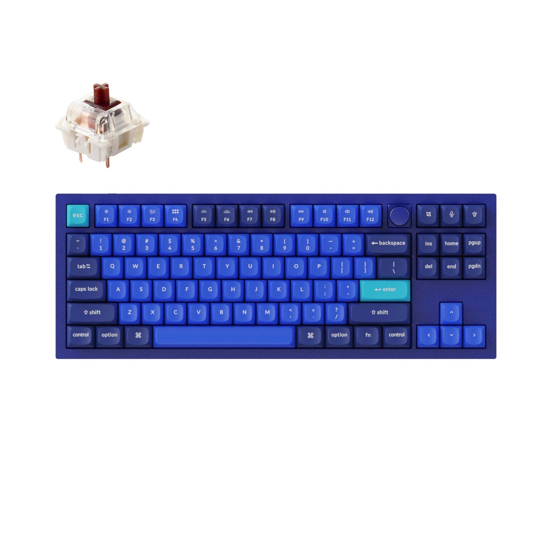 Benutzerdefinierte mechanische Tastatur Keychron Q3 QMK (US-ANSI-Layout)