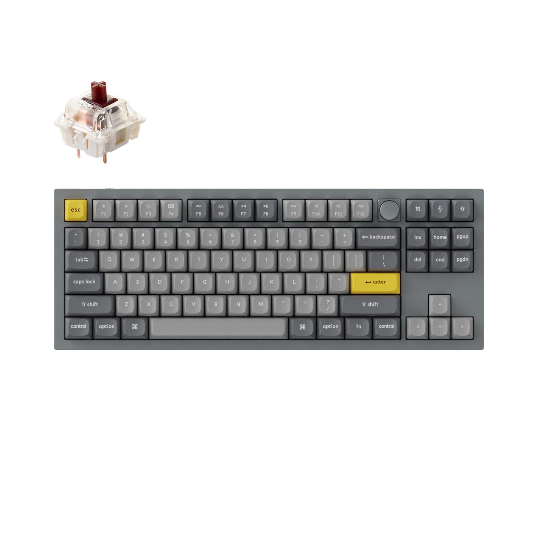 Benutzerdefinierte mechanische Tastatur Keychron Q3 QMK (US-ANSI-Layout)