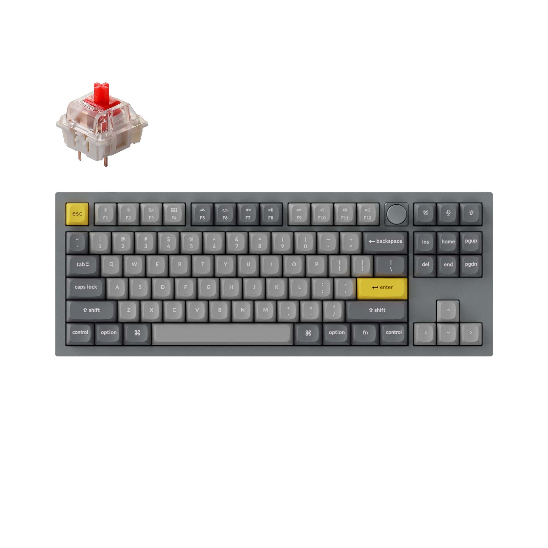 Benutzerdefinierte mechanische Tastatur Keychron Q3 QMK (US-ANSI-Layout)