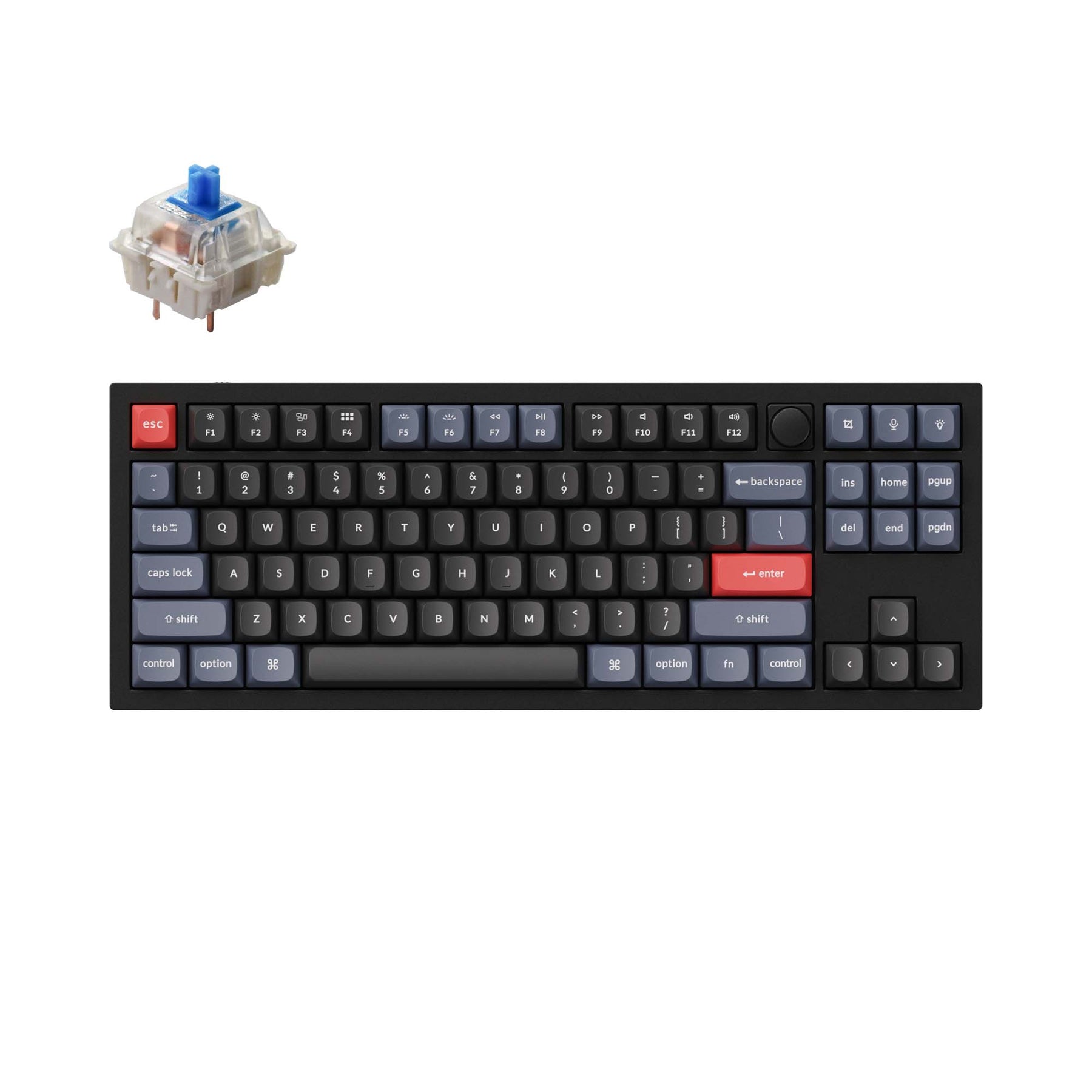 Benutzerdefinierte mechanische Tastatur Keychron Q3 QMK (US-ANSI-Layout)