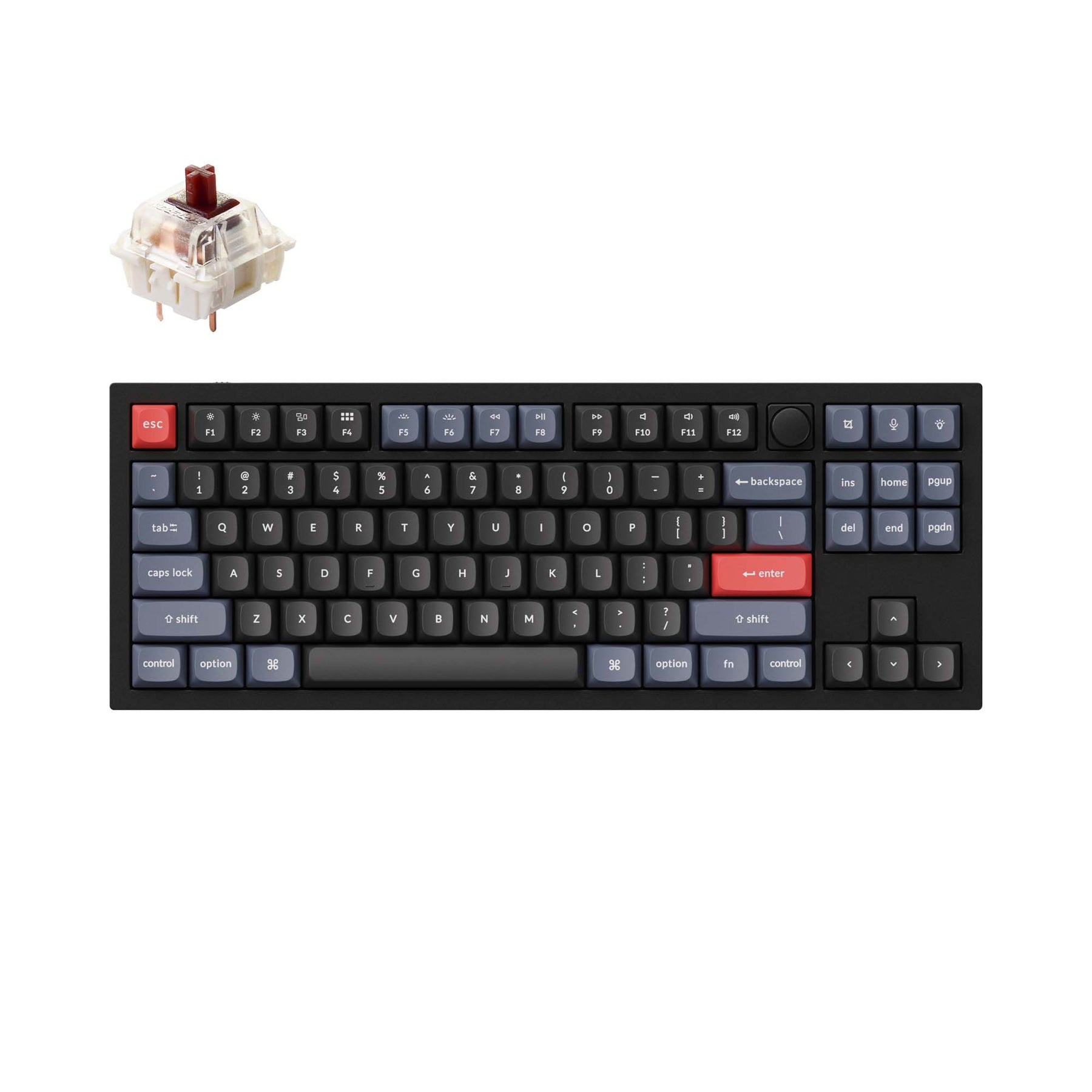 Benutzerdefinierte mechanische Tastatur Keychron Q3 QMK (US-ANSI-Layout)