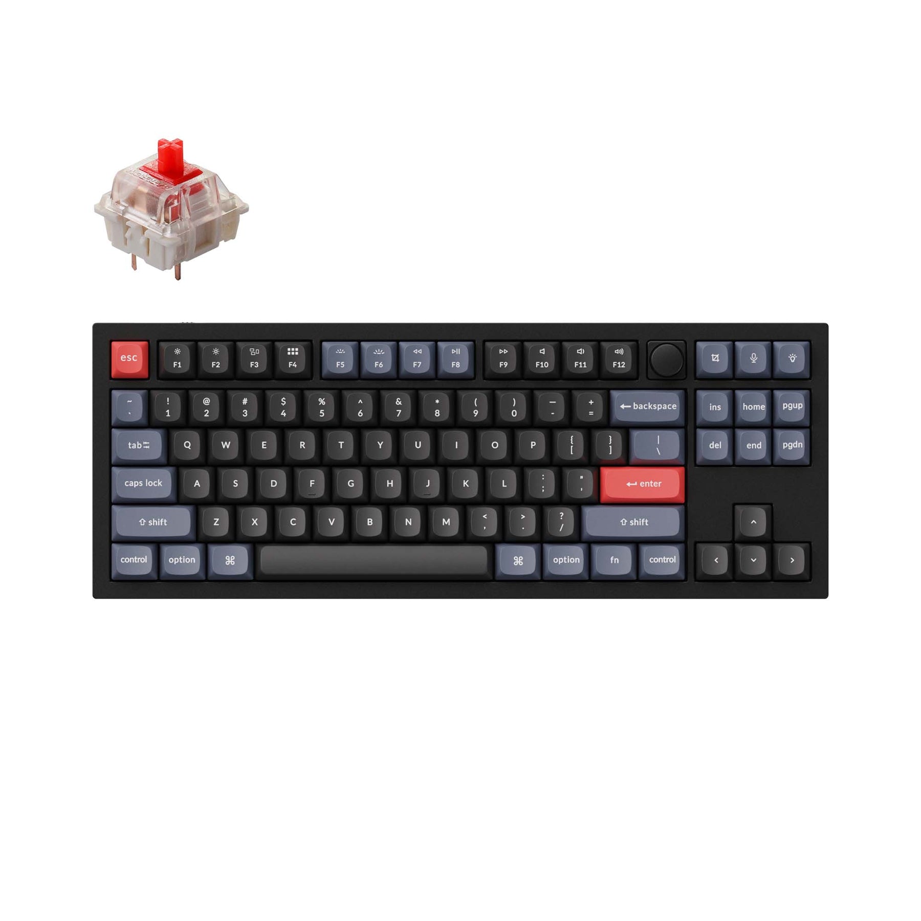 Benutzerdefinierte mechanische Tastatur Keychron Q3 QMK (US-ANSI-Layout)