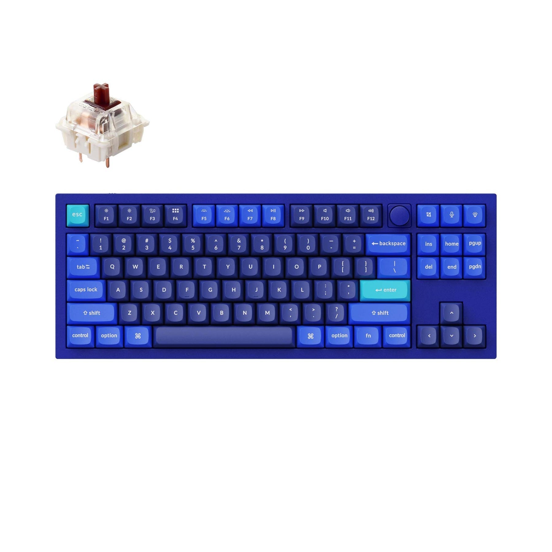 Benutzerdefinierte mechanische Tastatur Keychron Q3 QMK (US-ANSI-Layout)