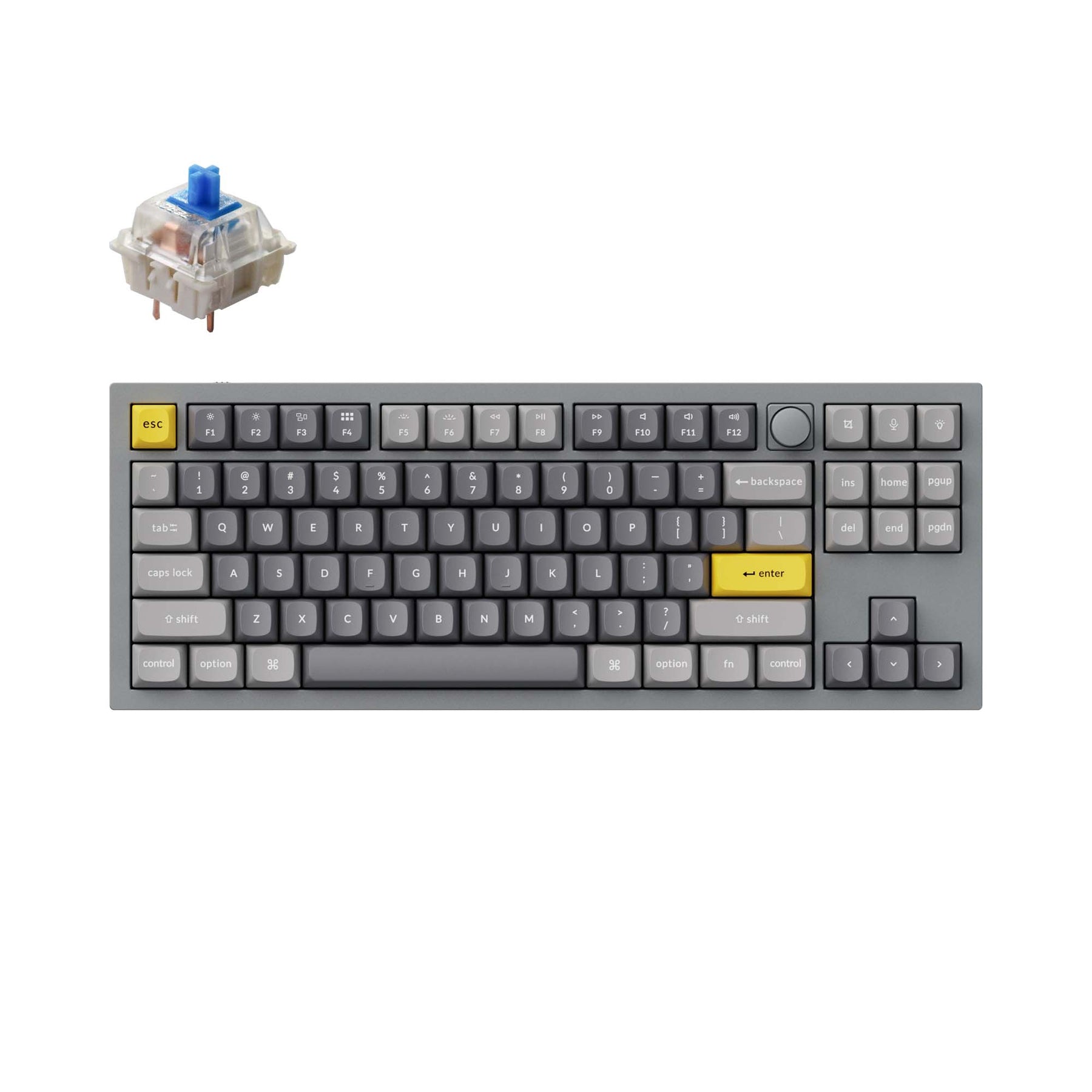 Benutzerdefinierte mechanische Tastatur Keychron Q3 QMK (US-ANSI-Layout)