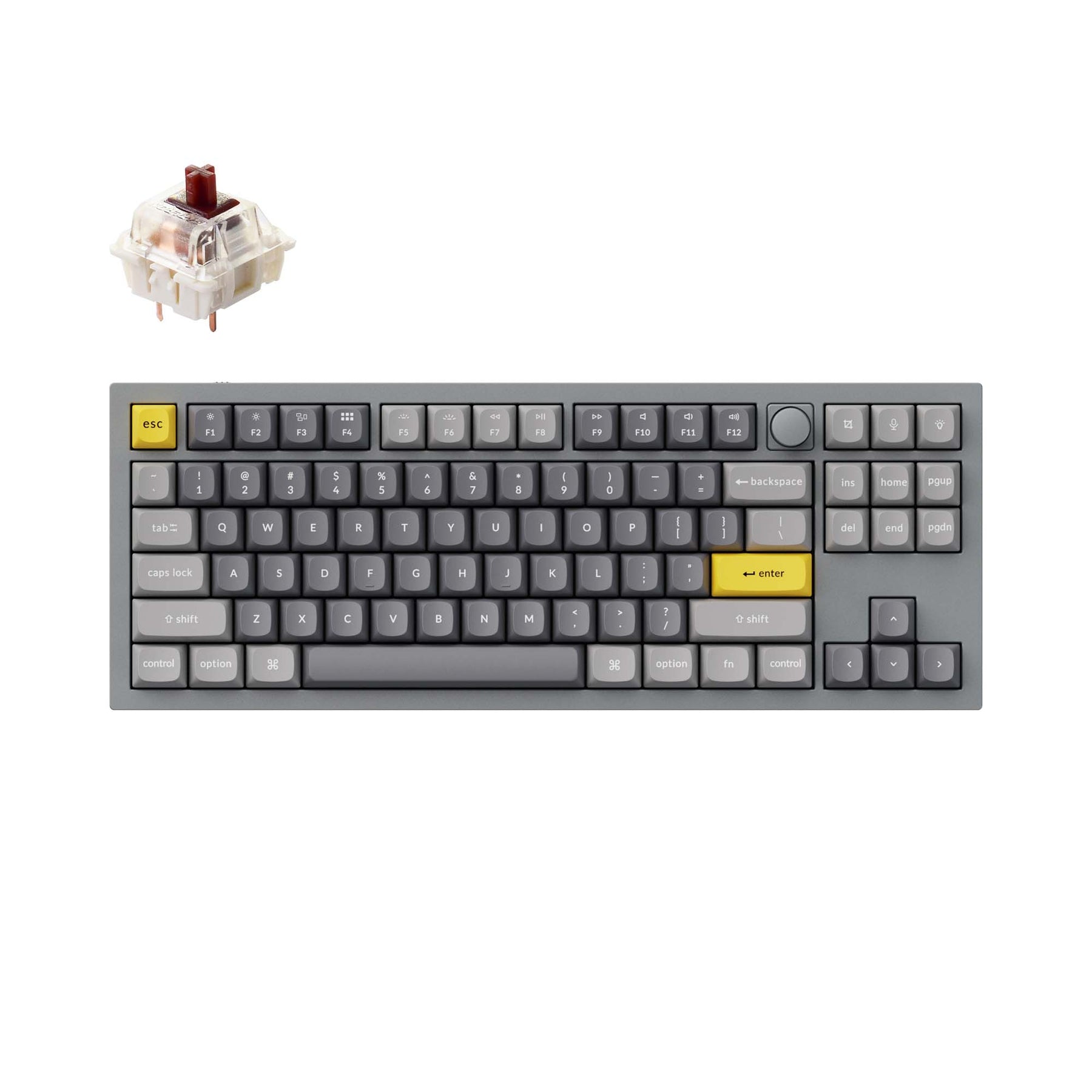 Benutzerdefinierte mechanische Tastatur Keychron Q3 QMK (US-ANSI-Layout)