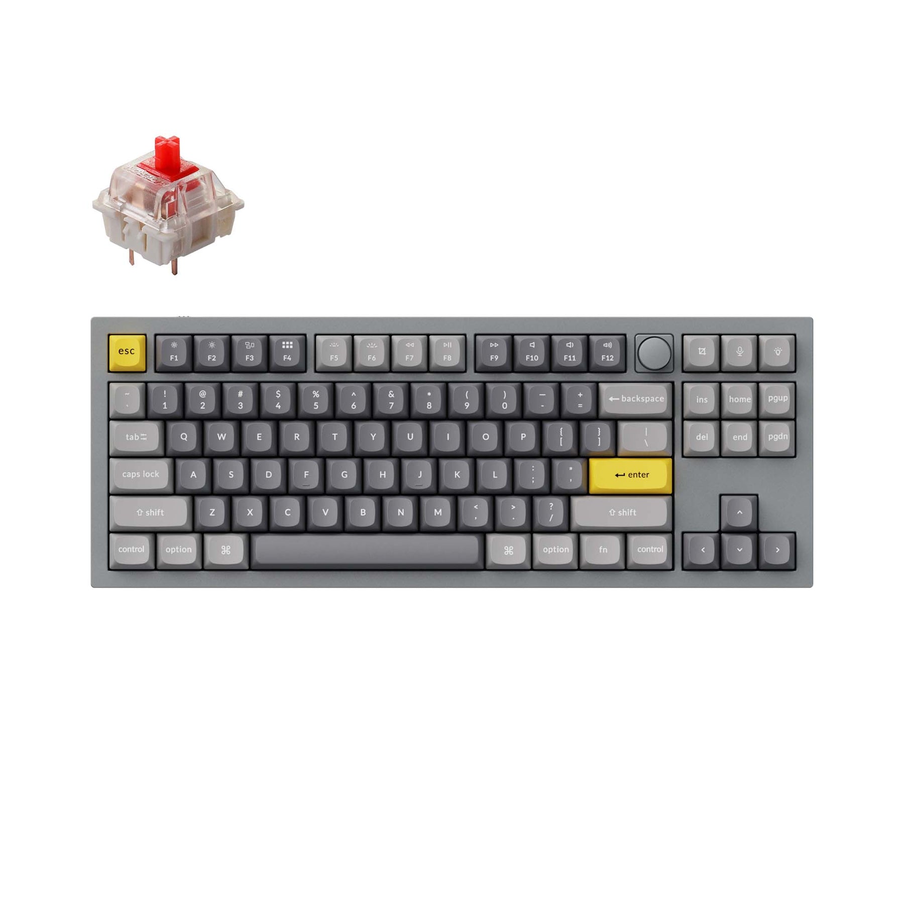 Benutzerdefinierte mechanische Tastatur Keychron Q3 QMK (US-ANSI-Layout)