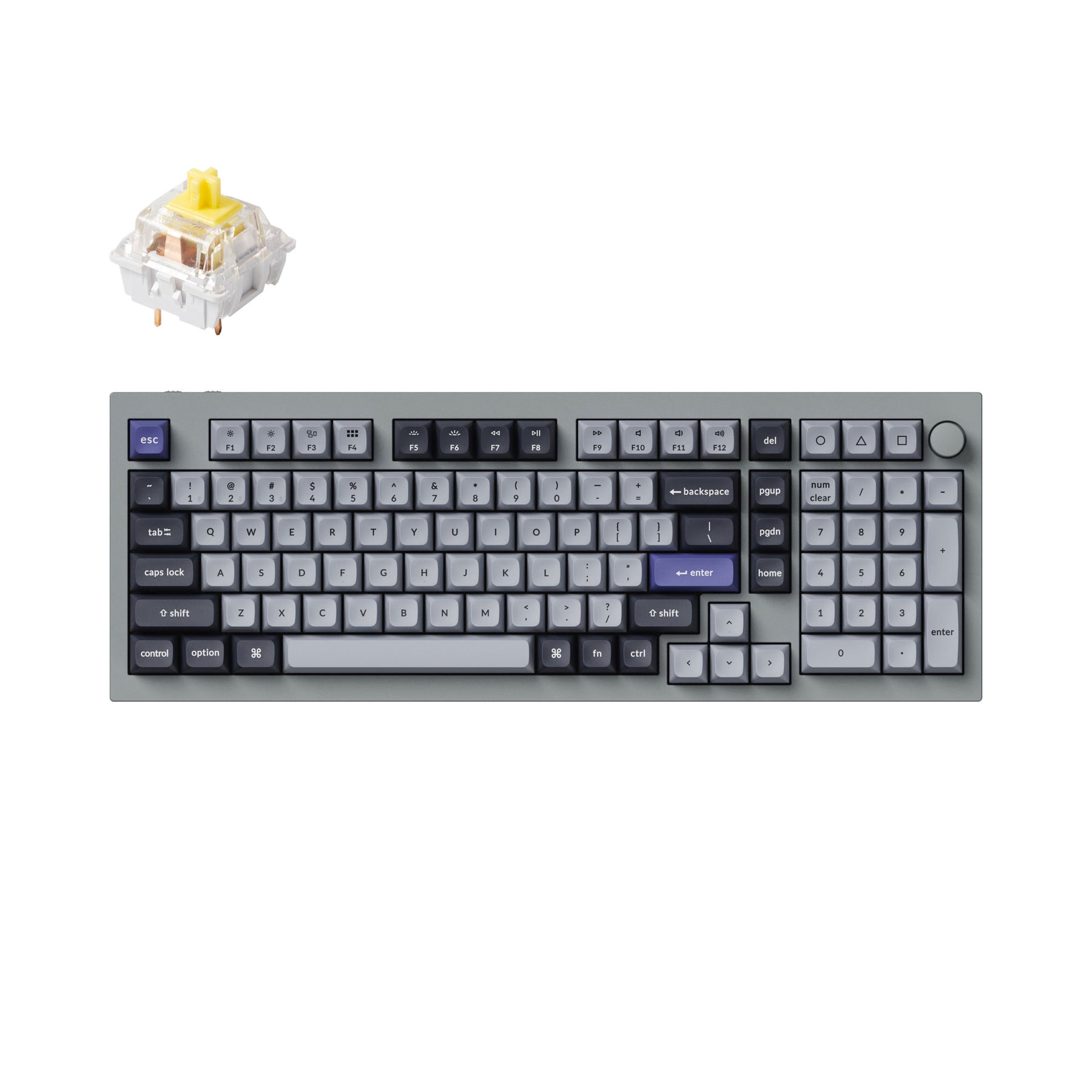 Keychron Q5 Pro QMK/VIA Kabellose benutzerdefinierte mechanische Tastatur – ANSI-Layout