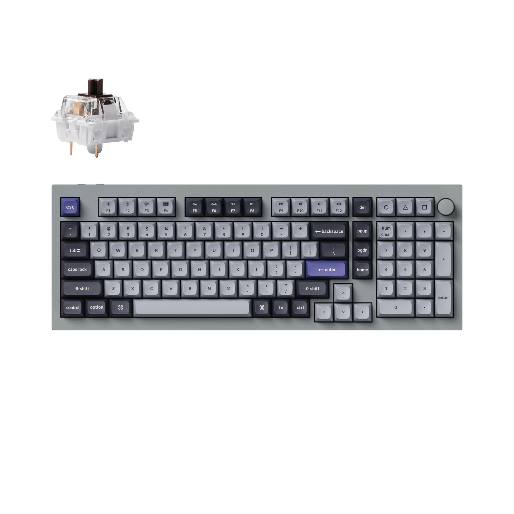 Keychron Q5 Pro QMK/VIA Kabellose benutzerdefinierte mechanische Tastatur – ANSI-Layout
