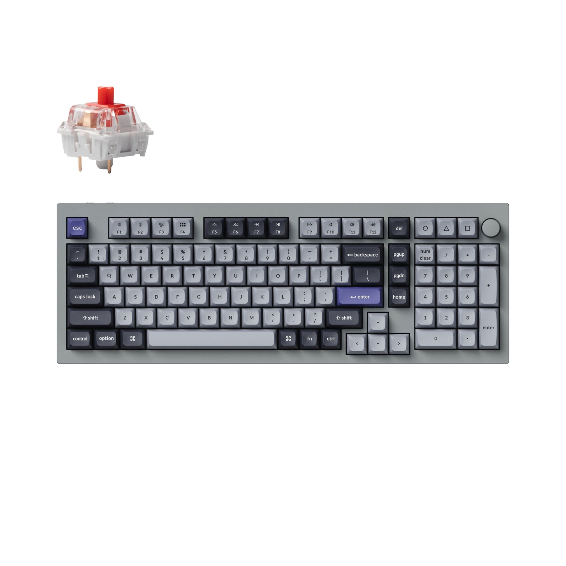 Keychron Q5 Pro QMK/VIA Kabellose benutzerdefinierte mechanische Tastatur – ANSI-Layout
