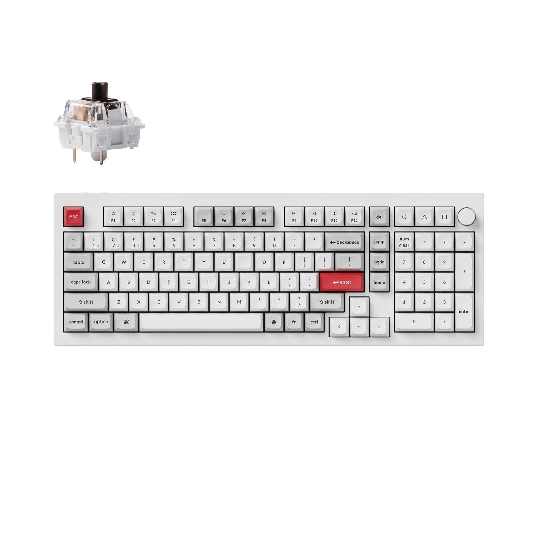 Keychron Q5 Pro QMK/VIA Kabellose benutzerdefinierte mechanische Tastatur – ANSI-Layout