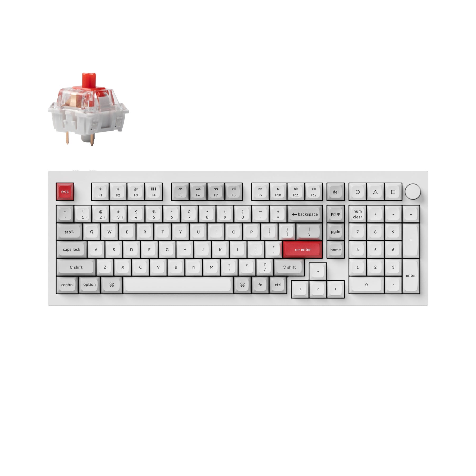 Keychron Q5 Pro QMK/VIA Kabellose benutzerdefinierte mechanische Tastatur – ANSI-Layout