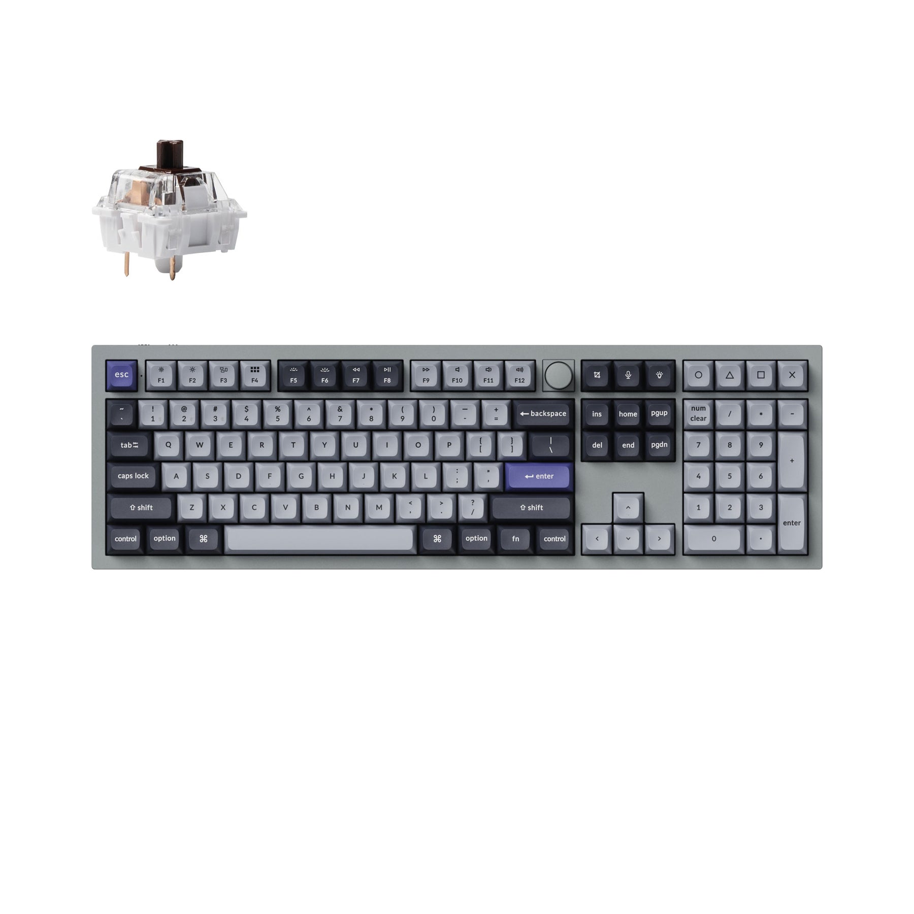 Keychron Q6 Pro QMK/VIA kabellose benutzerdefinierte mechanische Tastatur (US-Layout)