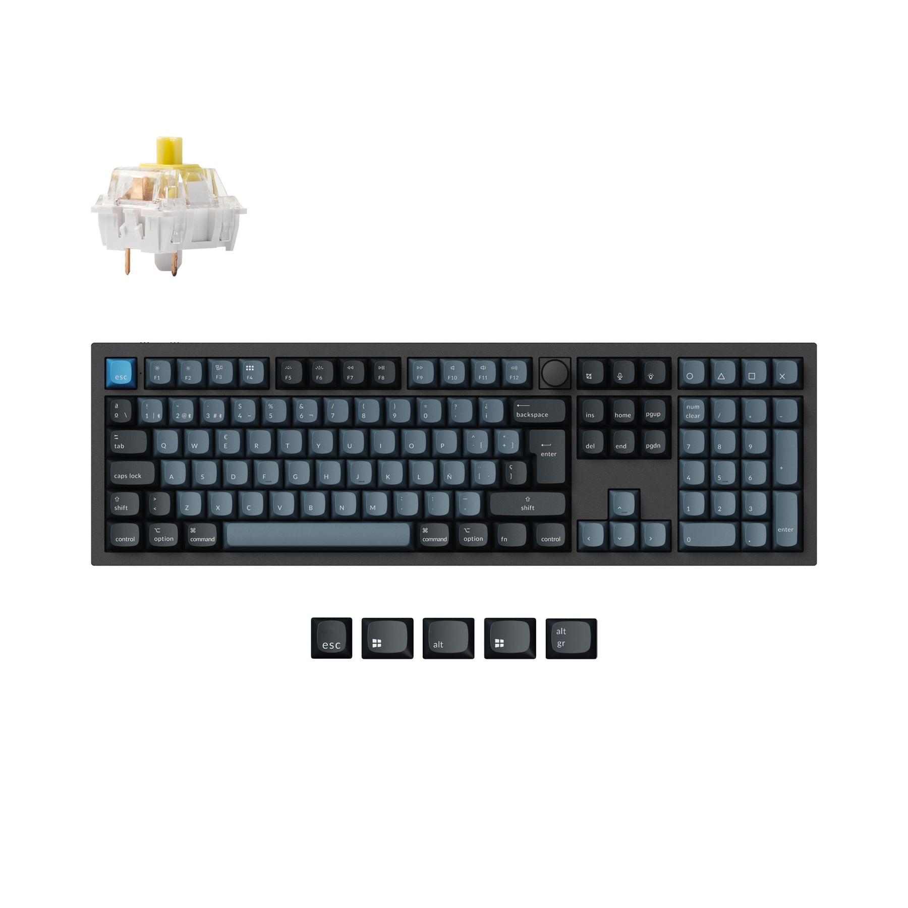 Keychron Q6 Pro QMK/VIA Wireless Custom Mechanical Keyboard ISO-Layout-Sammlung
