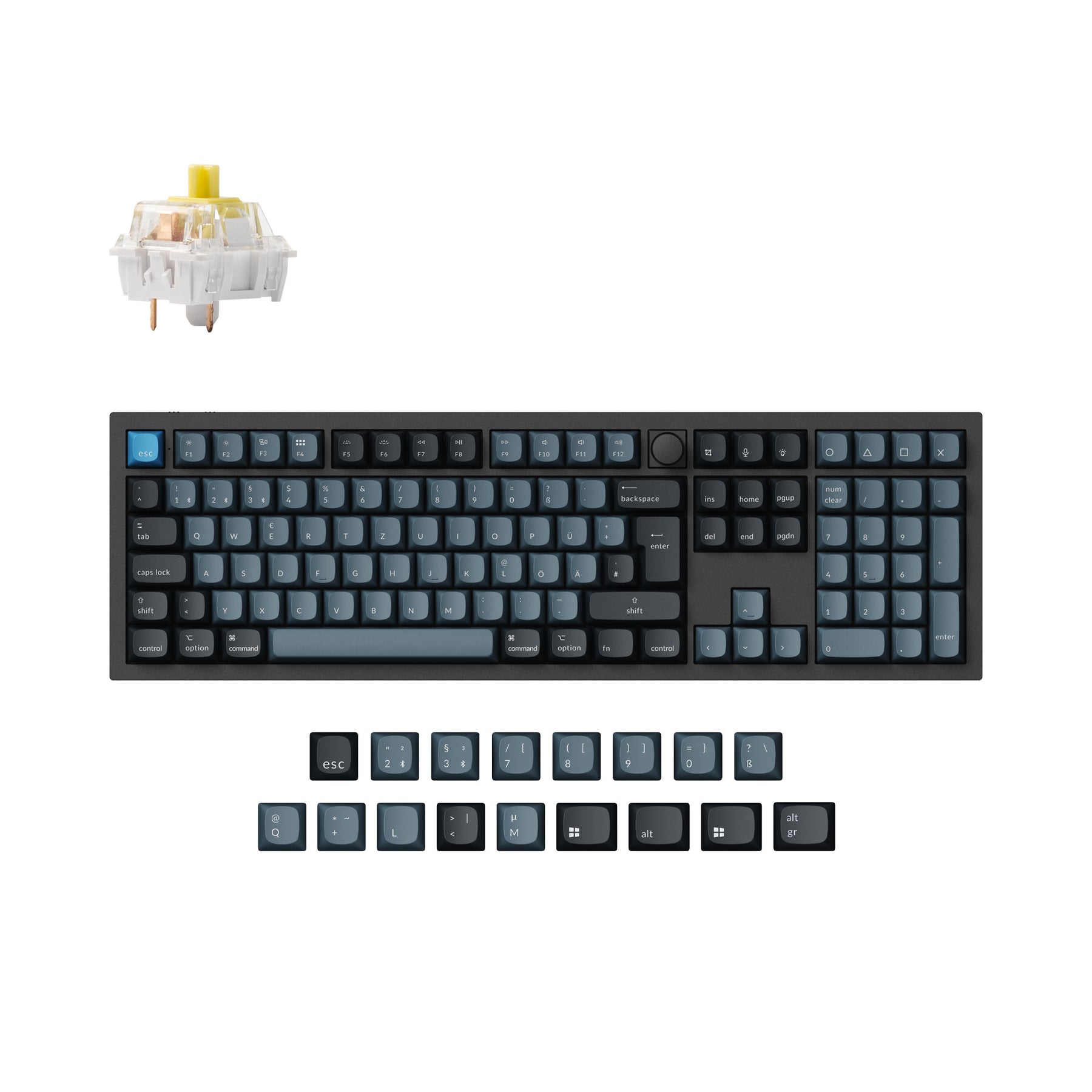 Keychron Q6 Pro QMK/VIA Wireless Custom Mechanical Keyboard ISO-Layout-Sammlung