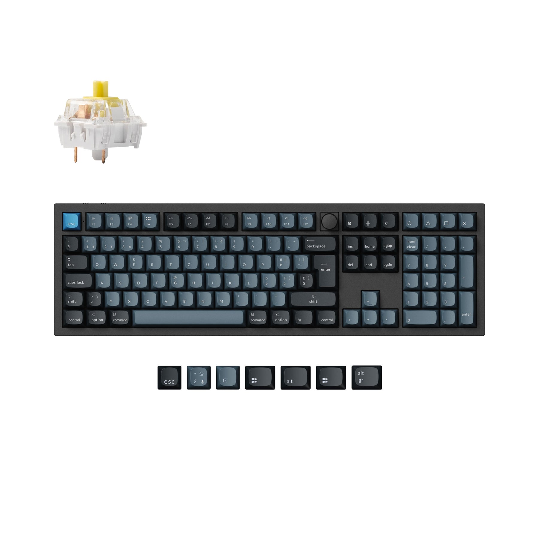 Keychron Q6 Pro QMK/VIA Wireless Custom Mechanical Keyboard ISO-Layout-Sammlung