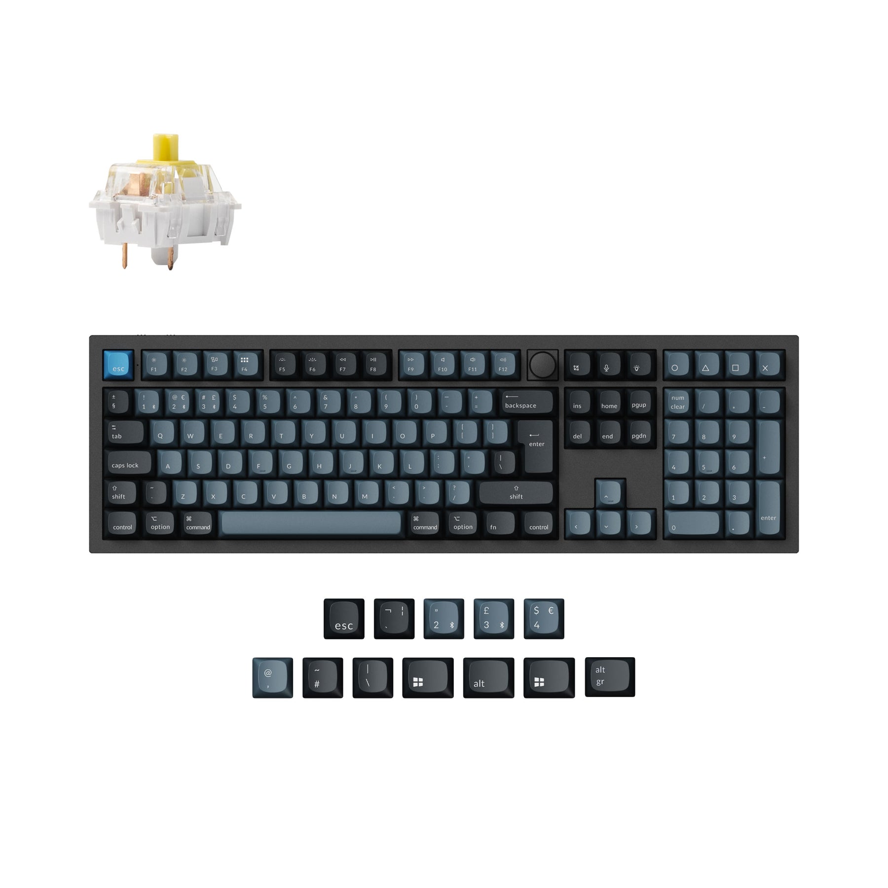 Keychron Q6 Pro QMK/VIA Wireless Custom Mechanical Keyboard ISO-Layout-Sammlung