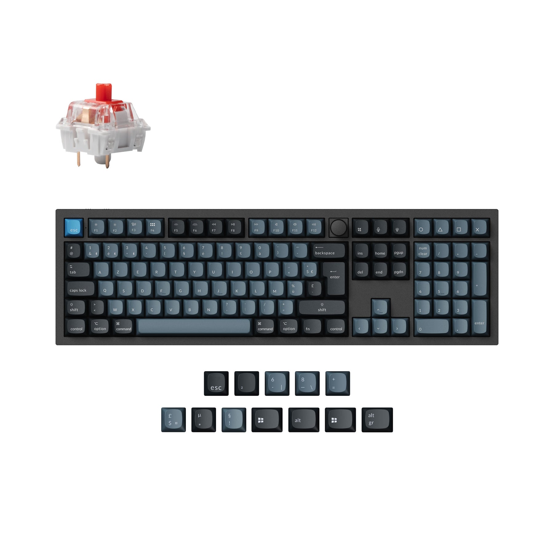 Keychron Q6 Pro QMK/VIA Wireless Custom Mechanical Keyboard ISO-Layout-Sammlung