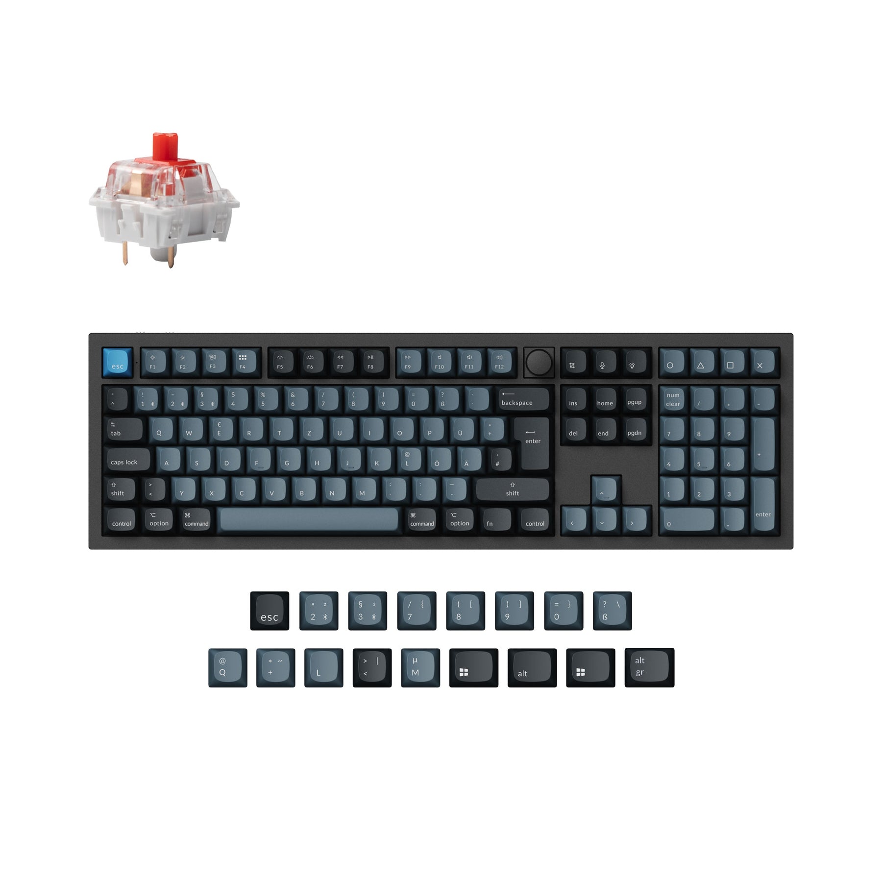 Keychron Q6 Pro QMK/VIA Wireless Custom Mechanical Keyboard ISO-Layout-Sammlung