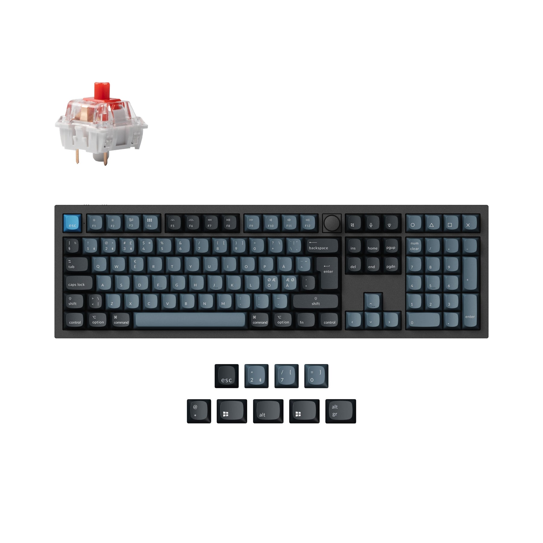 Keychron Q6 Pro QMK/VIA Wireless Custom Mechanical Keyboard ISO-Layout-Sammlung