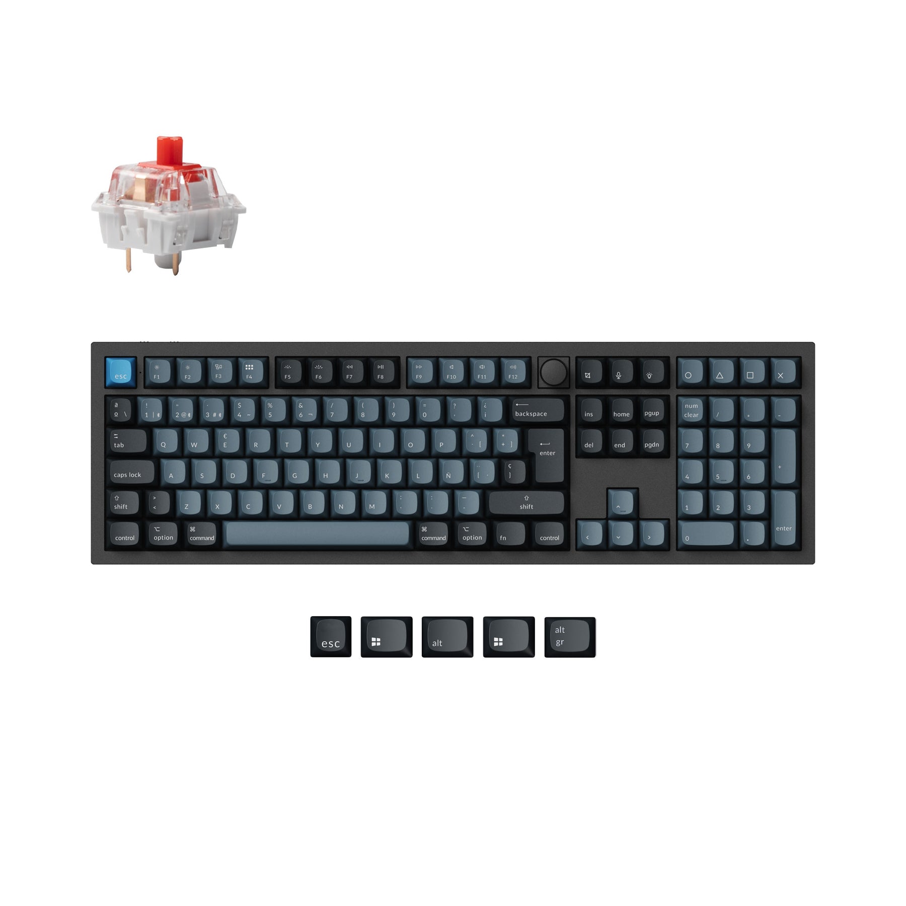 Keychron Q6 Pro QMK/VIA Wireless Custom Mechanical Keyboard ISO-Layout-Sammlung