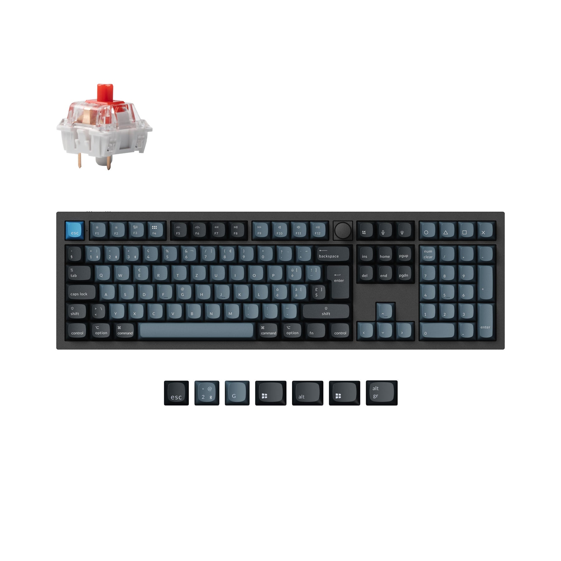 Keychron Q6 Pro QMK/VIA Wireless Custom Mechanical Keyboard ISO-Layout-Sammlung