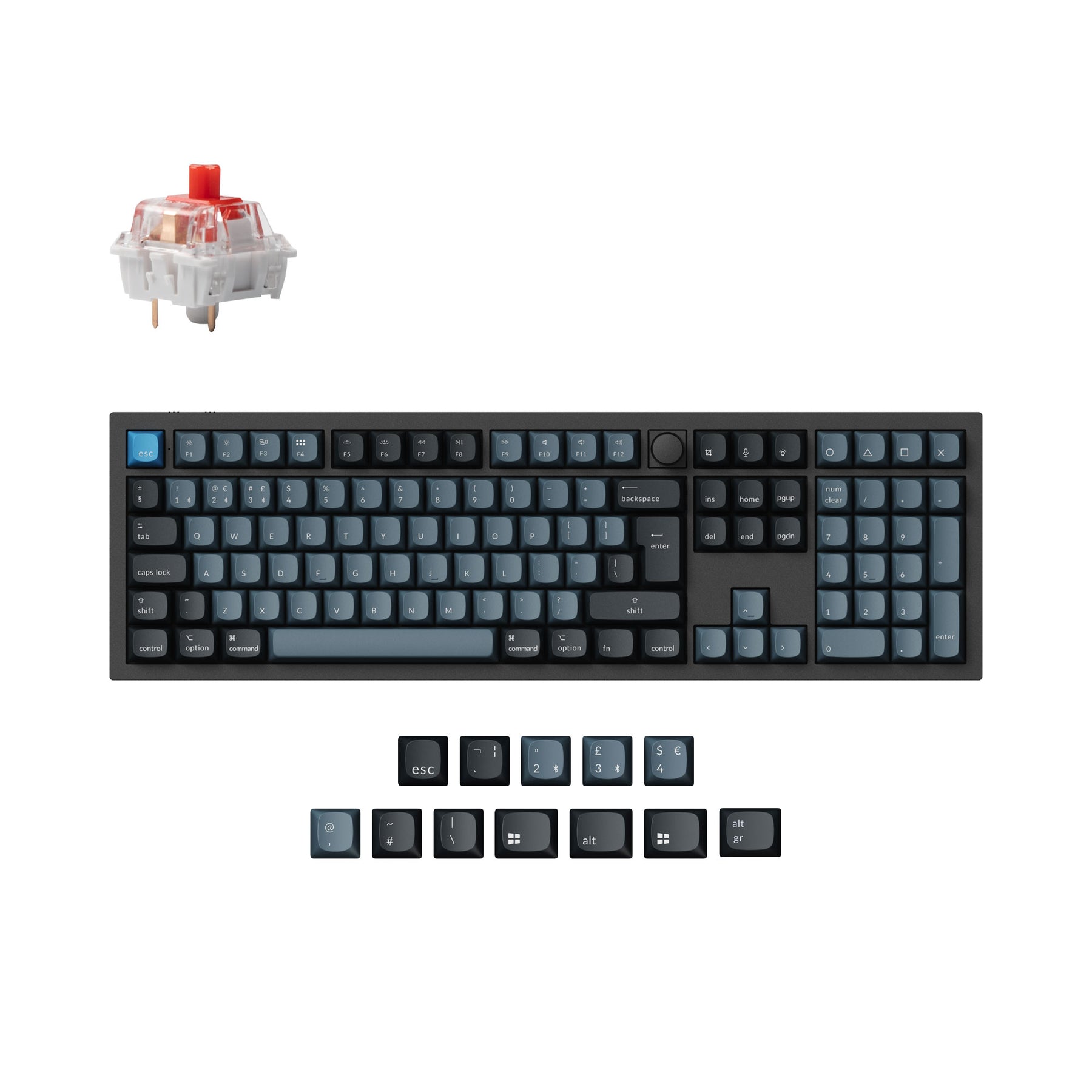 Keychron Q6 Pro QMK/VIA Wireless Custom Mechanical Keyboard ISO-Layout-Sammlung