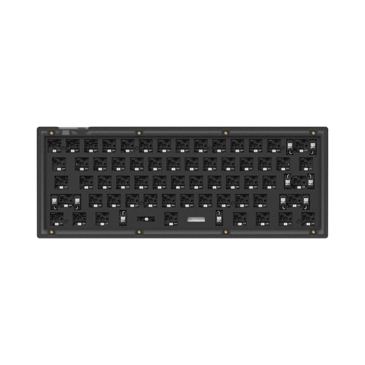 Keychron V4 QMK VIA custom mechanical keyboard 60 percent layout frosted black for Mac Windows iOS RGB backlight hot swappable barebone