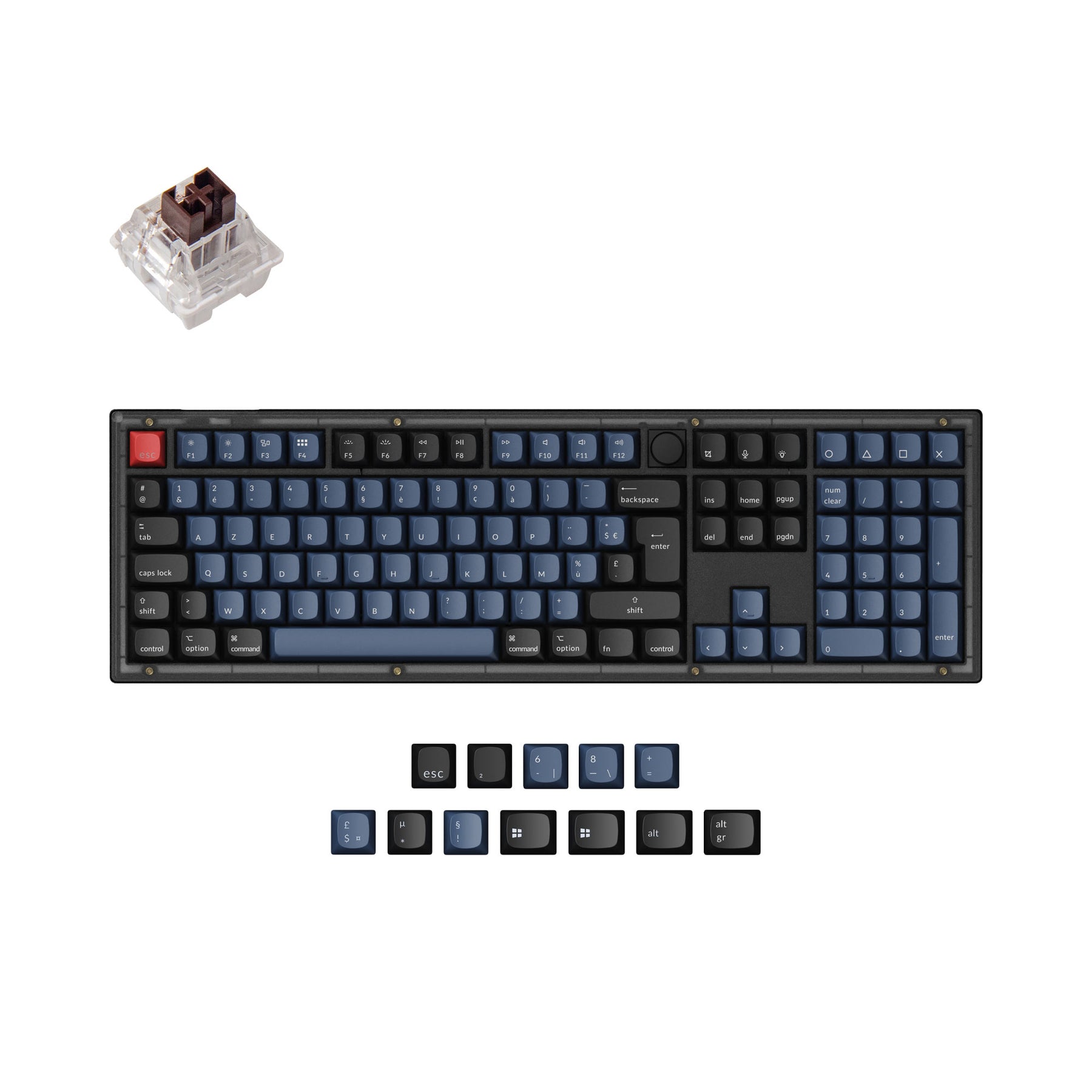 Keychron V6 QMK Custom Mechanische Tastatur ISO-Layout Kollektion