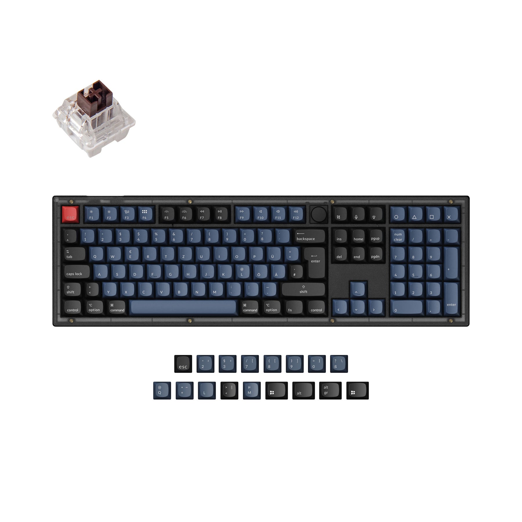 Keychron V6 QMK Custom Mechanische Tastatur ISO-Layout Kollektion