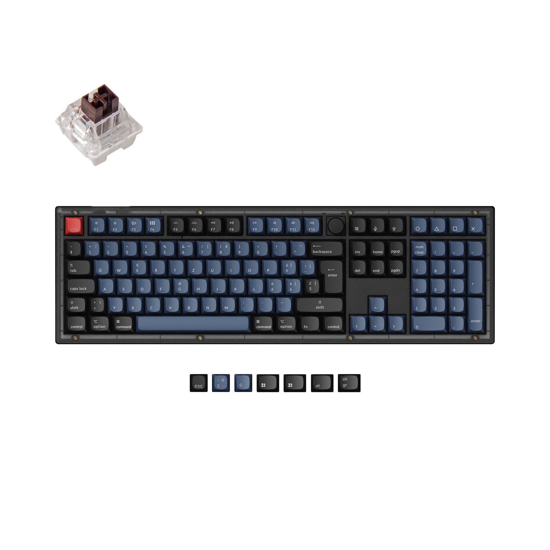 Keychron V6 QMK Custom Mechanische Tastatur ISO-Layout Kollektion