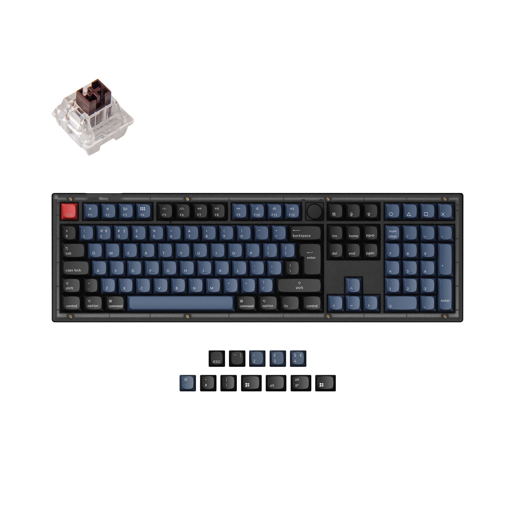 Keychron V6 QMK Custom Mechanische Tastatur ISO-Layout Kollektion