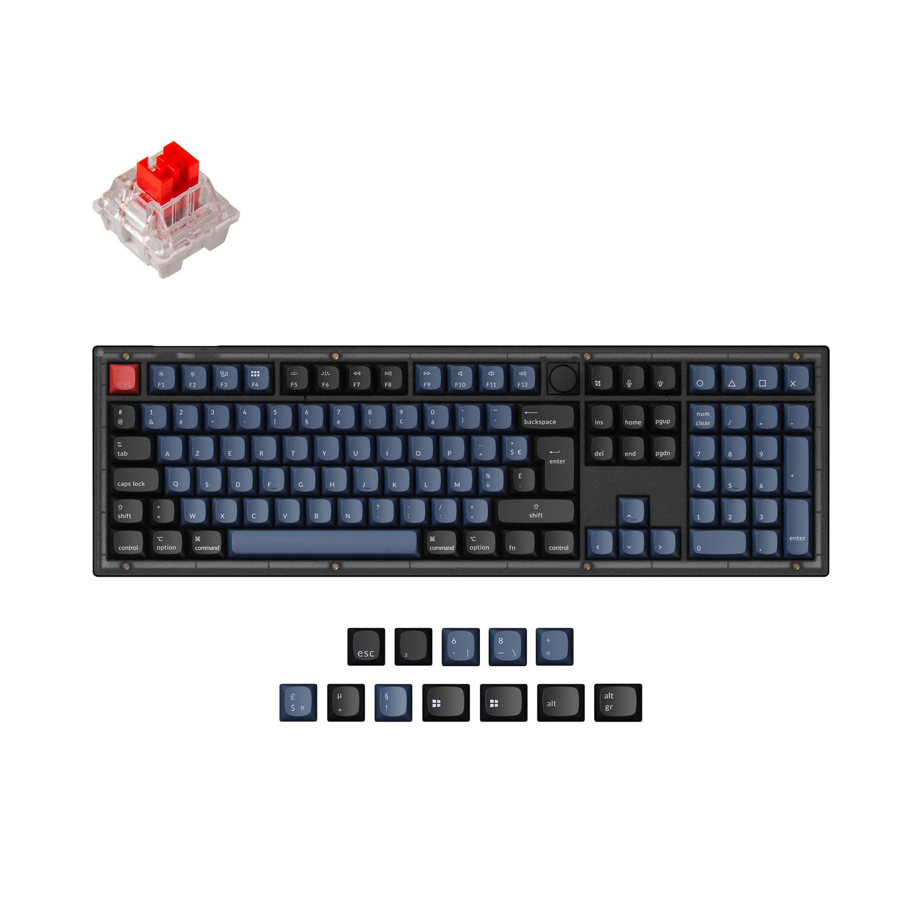 Keychron V6 QMK Custom Mechanische Tastatur ISO-Layout Kollektion