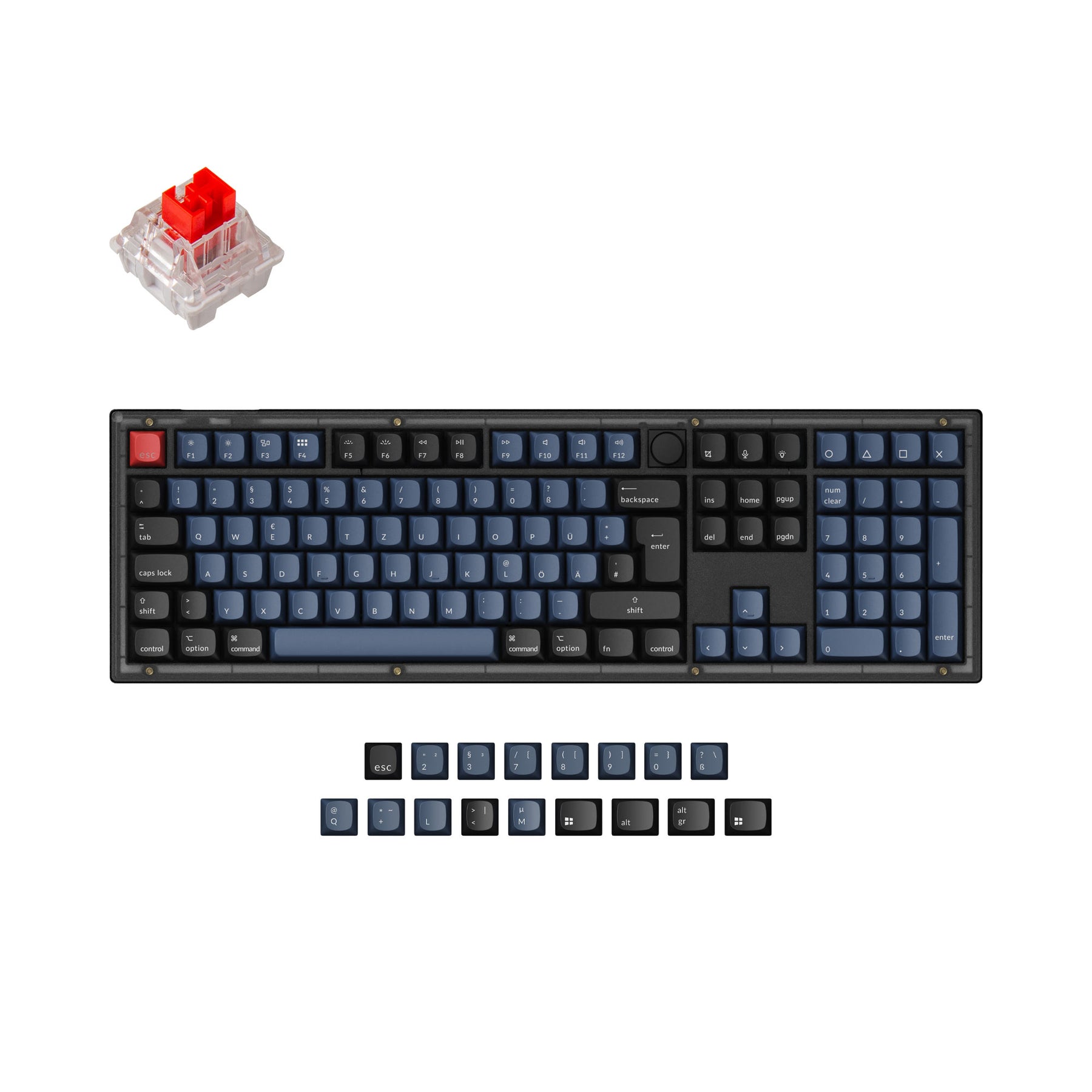 Keychron V6 QMK Custom Mechanische Tastatur ISO-Layout Kollektion
