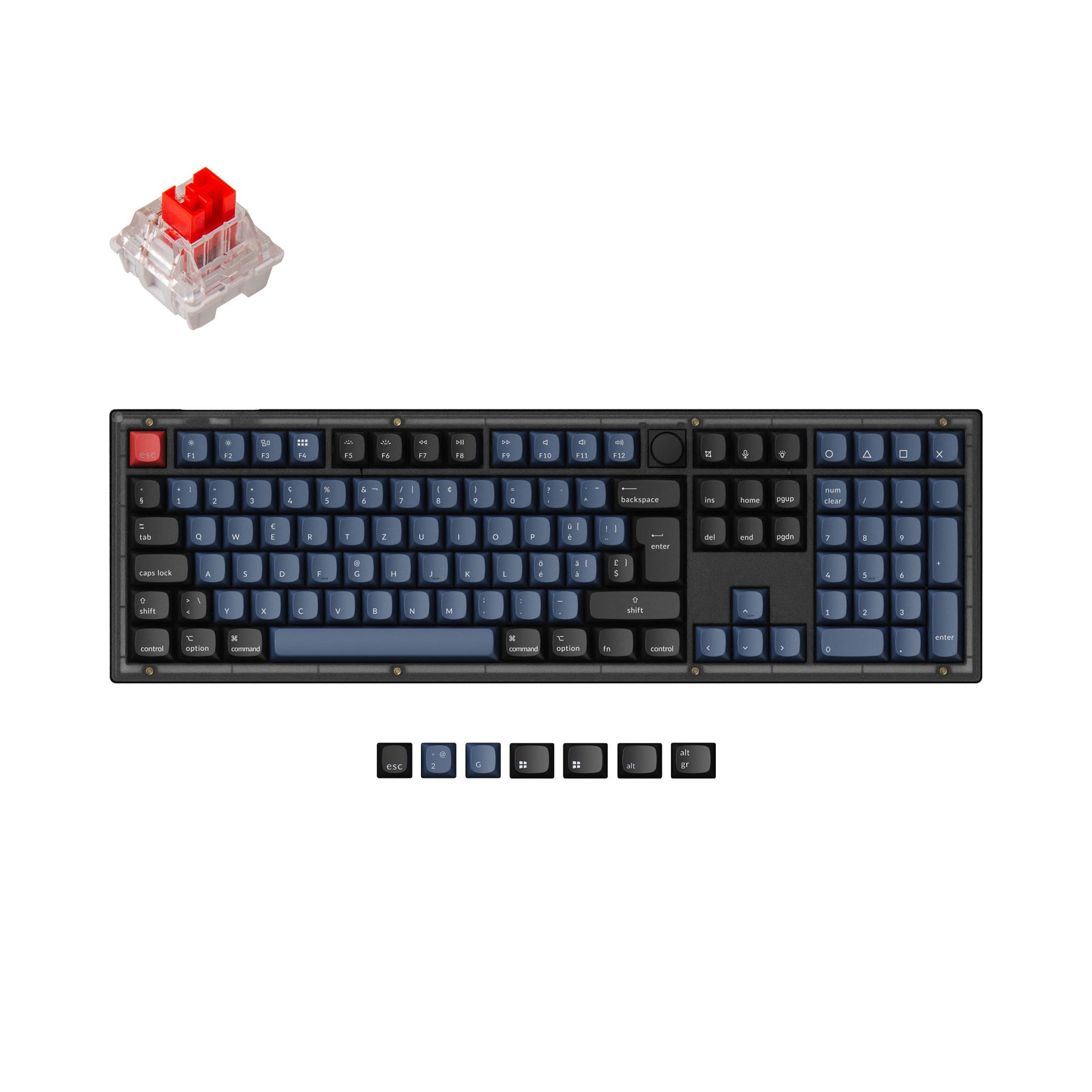 Keychron V6 QMK Custom Mechanische Tastatur ISO-Layout Kollektion