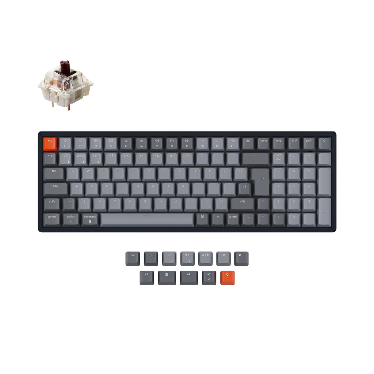 Kabellose mechanische Tastatur Keychron K4 (UK ISO-Layout) – Version 2