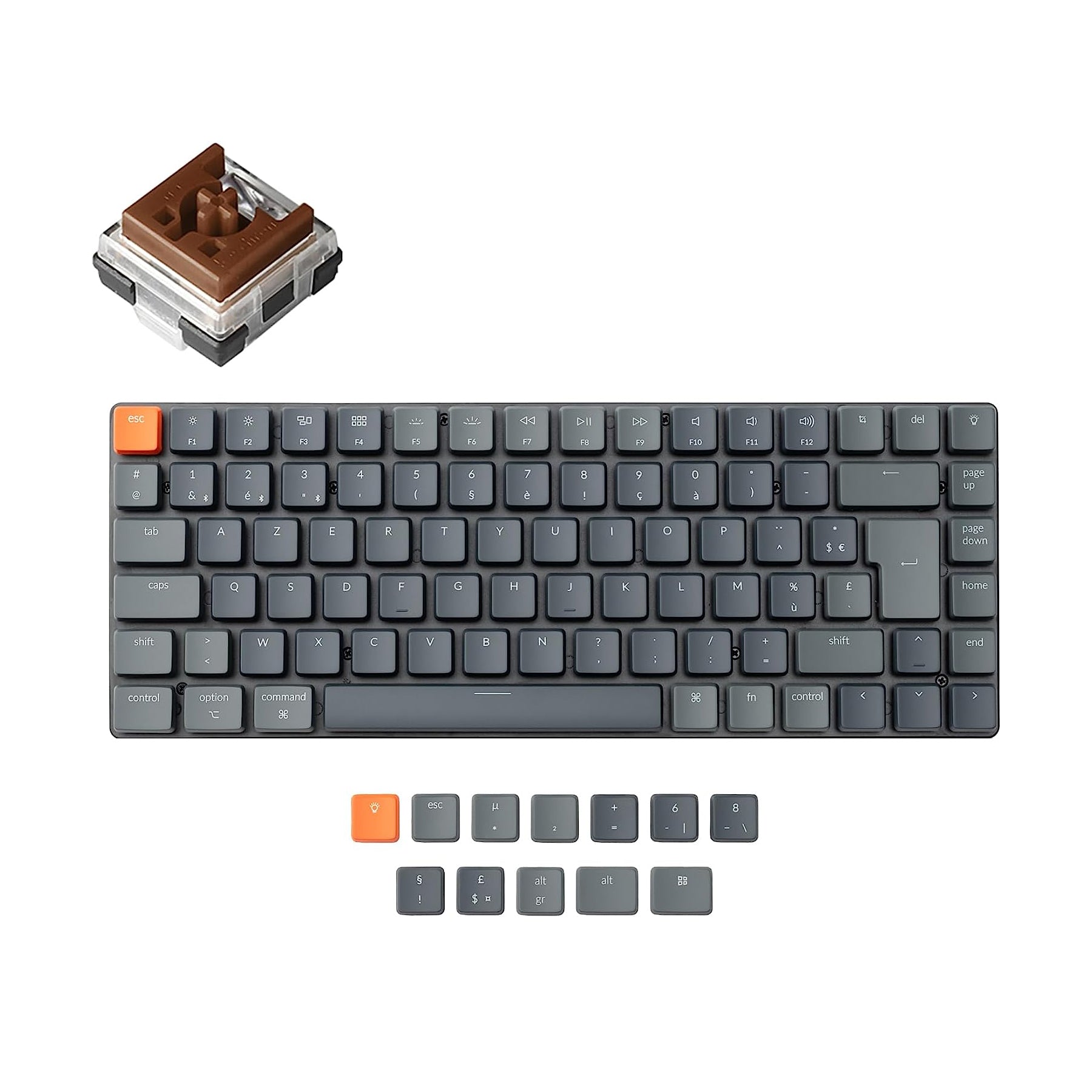 Keychron K3 Ultra-schlanke kabellose mechanische Tastatur FR-ISO-Layout