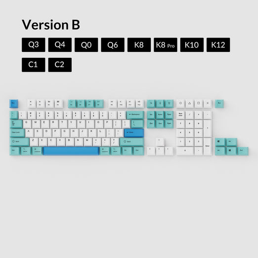 OEM Dye-Sub PBT Tastenkappen-Set - Eisberg