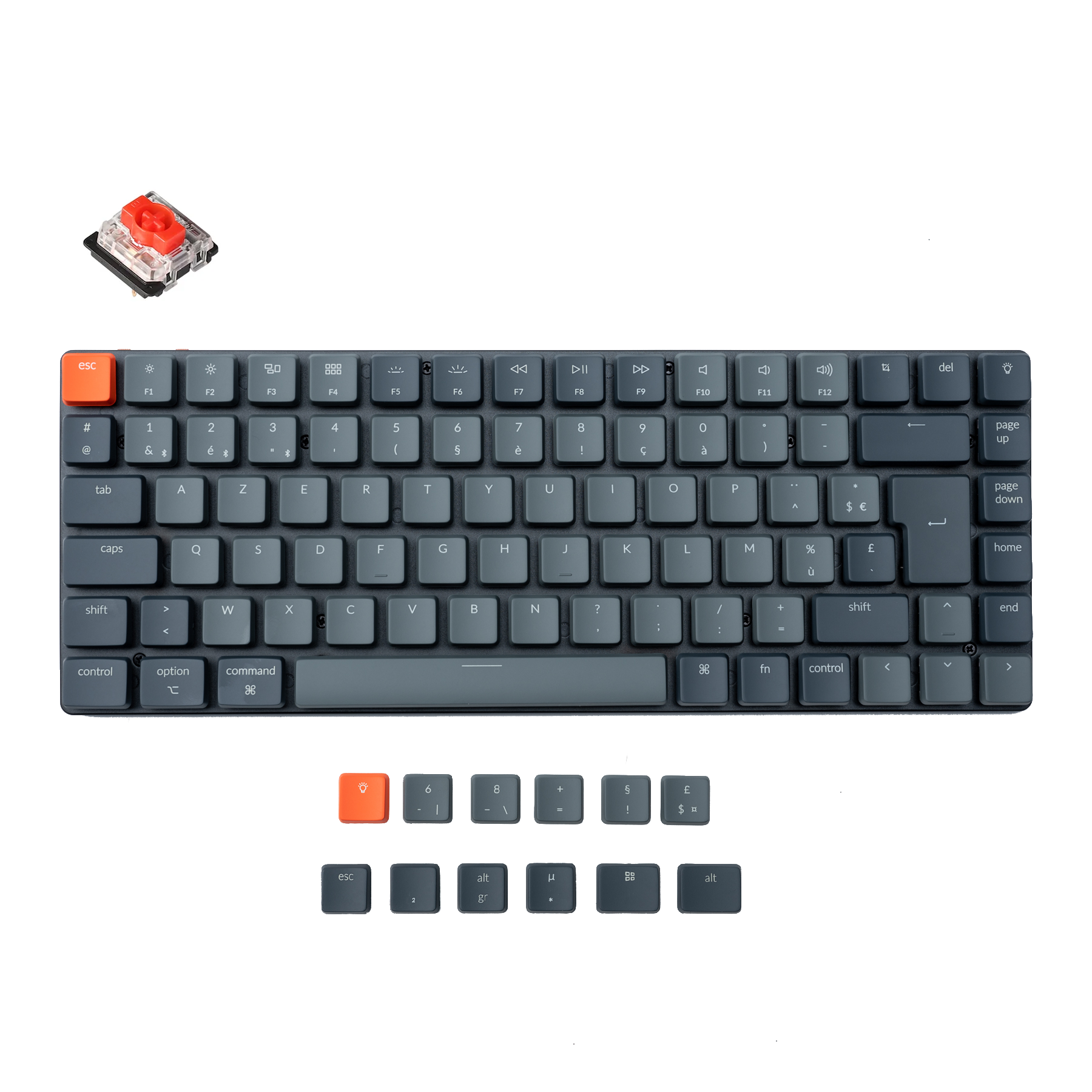 Keychron K3 Ultra-schlanke kabellose mechanische Tastatur FR-ISO-Layout